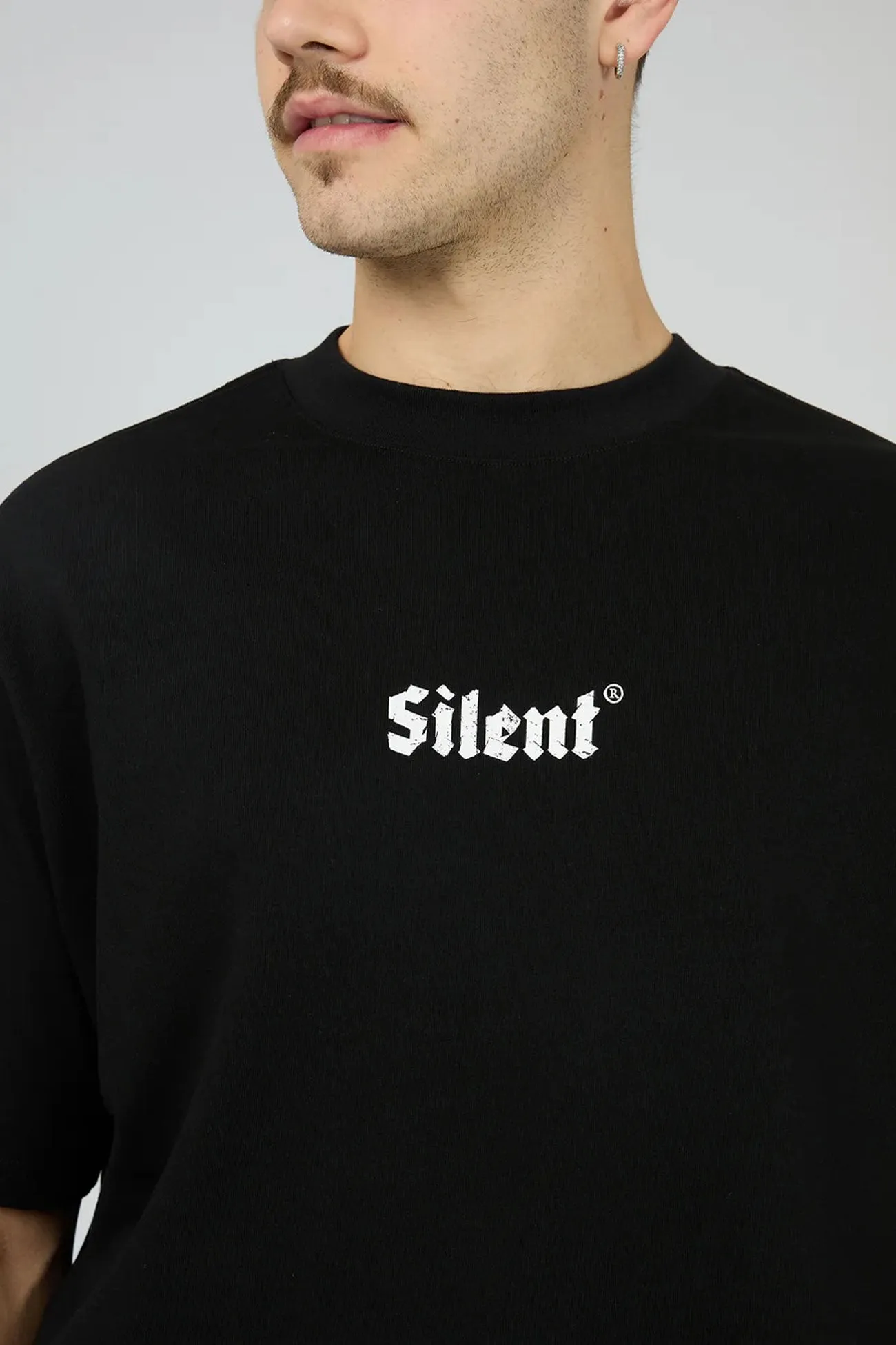 Revolt Tee Black Non Toxic Printing Street Outfit