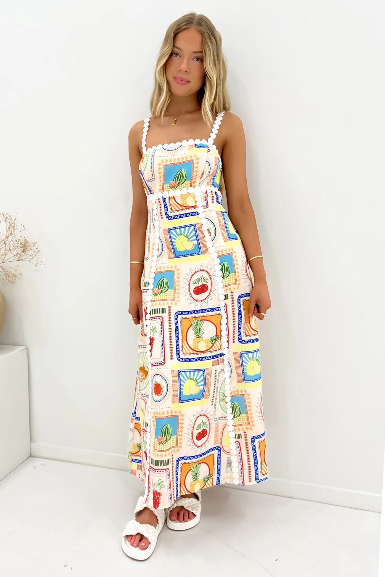 Rhea Midi Dress Edie Smile Soft Smooth Texture