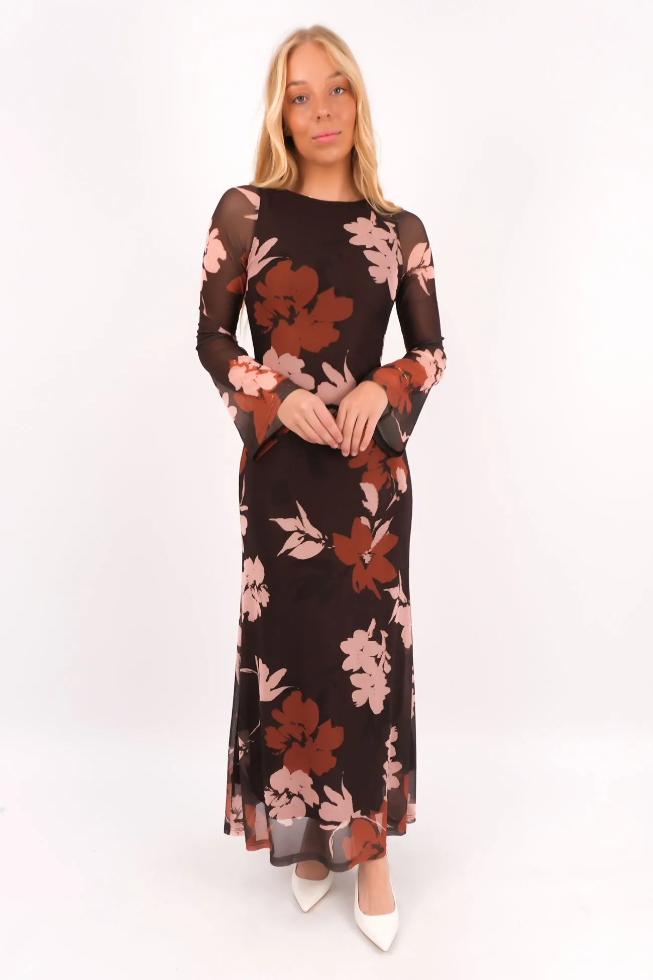 Front-Slit Riane Maxi Dress Autumn