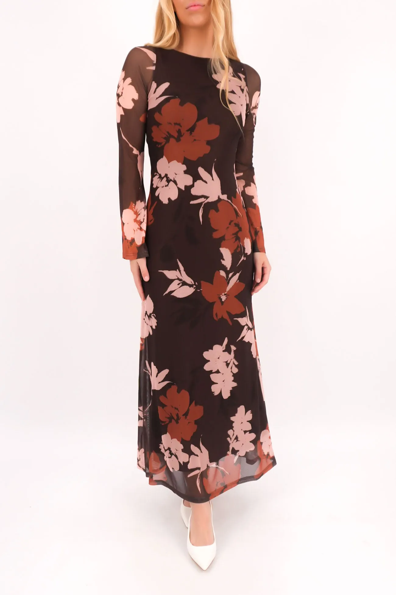Riane Maxi Dress Autumn Office Tone