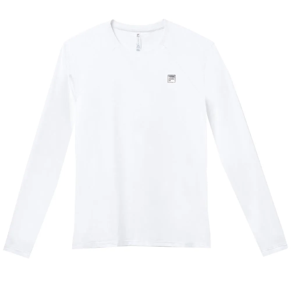 Reinforced Fila Girls Core Long Sleeve - White