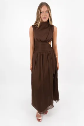Fashion Layer Nyra Maxi Dress Chocolate