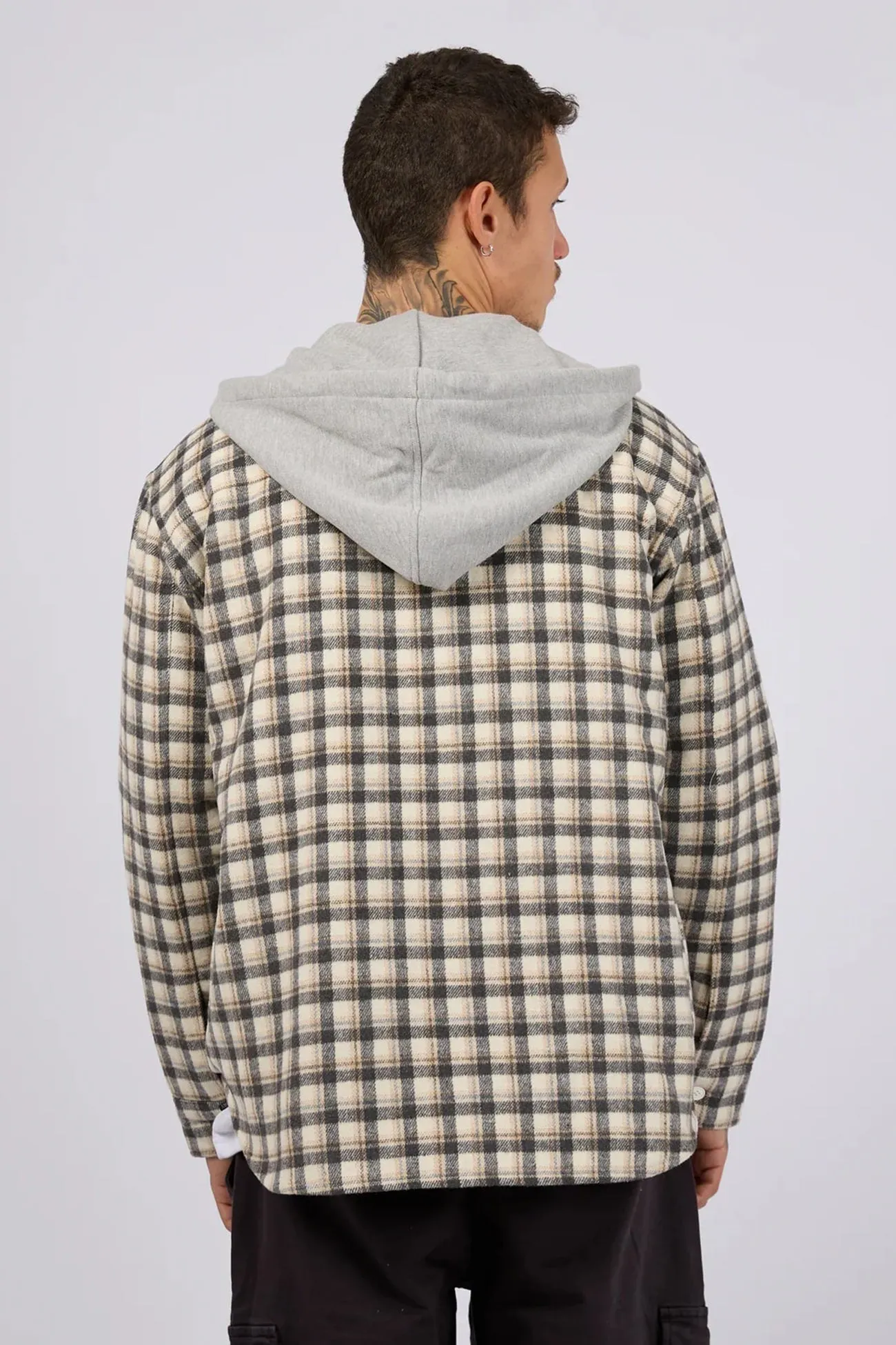 Rigger Hooded Shirt Multicoloured Athleisure Trend