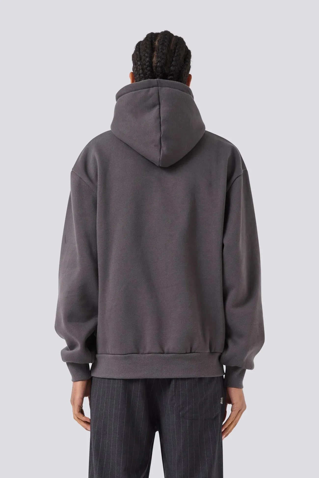 Logo Hood Pigment Black Easy Care Fabric All Year