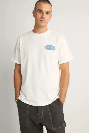Minimal Outfit Ritmo Printed Vintage Short Sleeve T-Shirt Vintage White