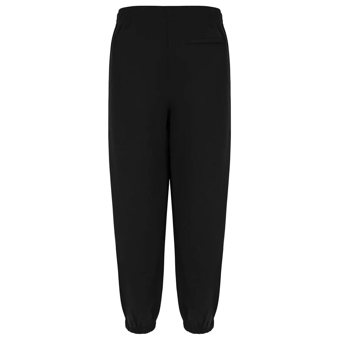 zippered Fila Men's Country Club Jogger Pant - Black Premium Leather Gathered