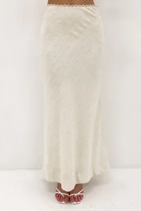 Rocco Midi Skirt Oat Vibe Shot