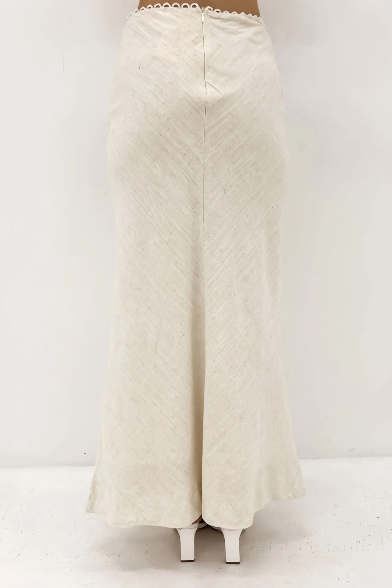 Reinforced Seams Rocco Midi Skirt Oat