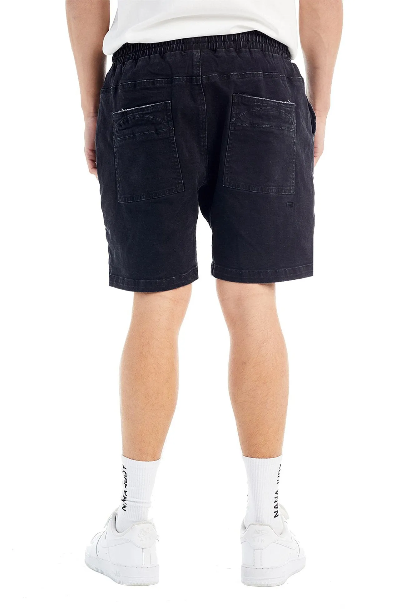 Union Jogger Short Black Stone Stretchable Material