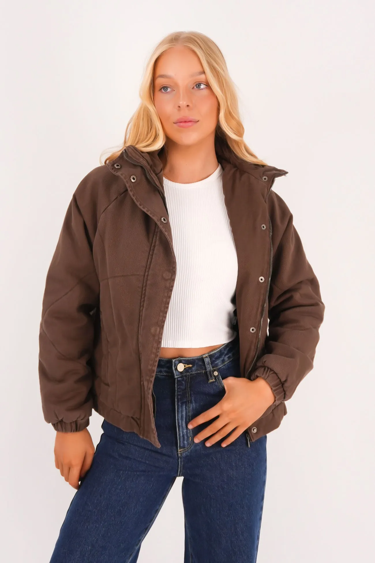 WaterRepellentFabric Rosalee Jacket Chocolate