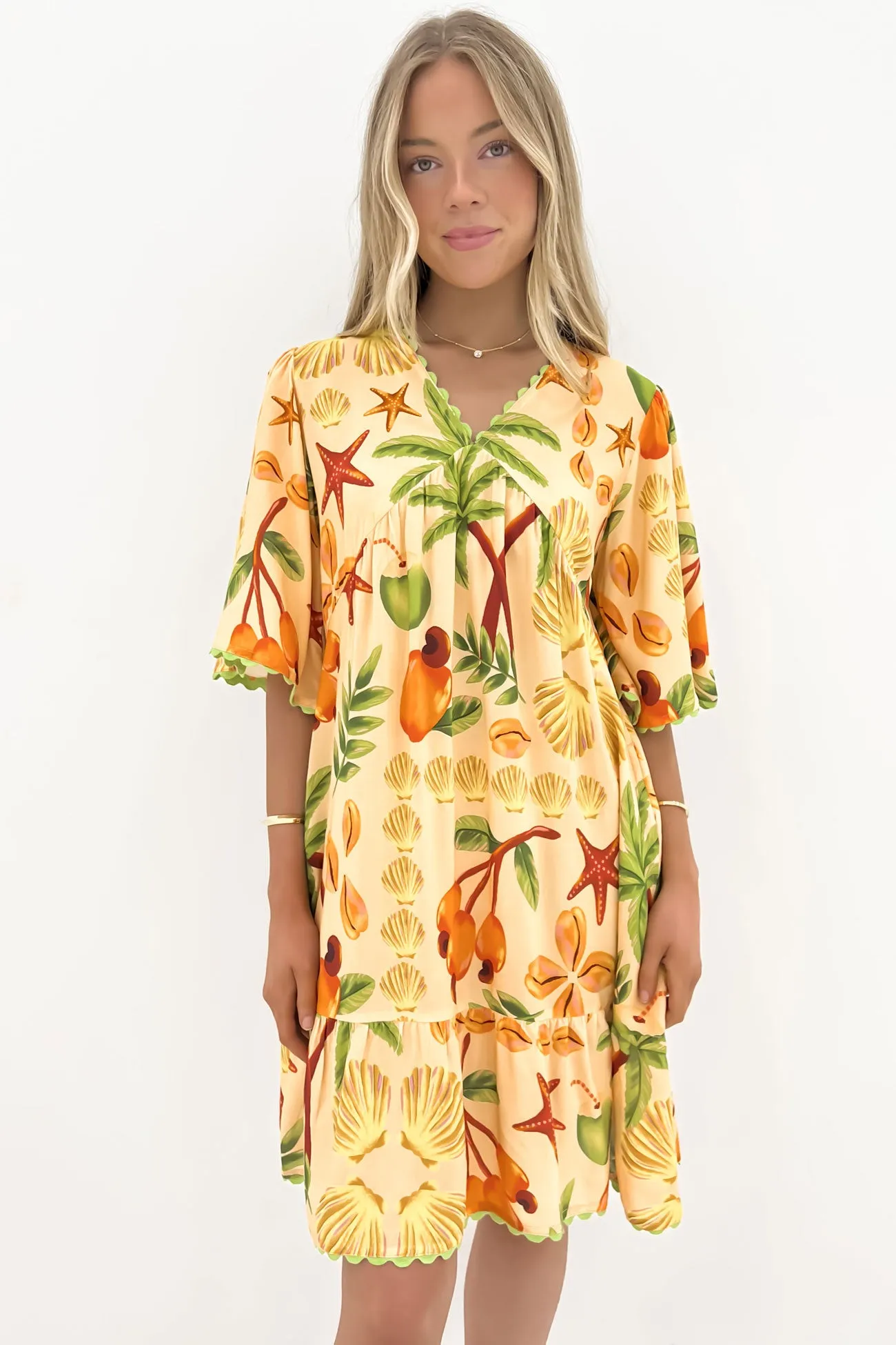 Rosie Mini Dress Fruitty Art Spirit Flowy Layers