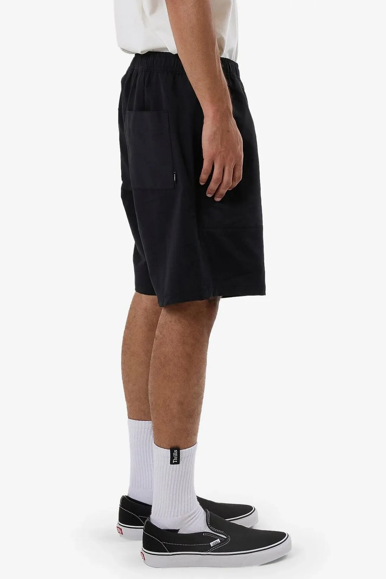 Hidden Short Black ElasticHem