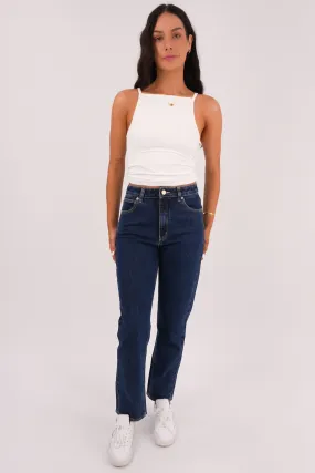 A 94 Slim Jean Tara Bartack Stitching