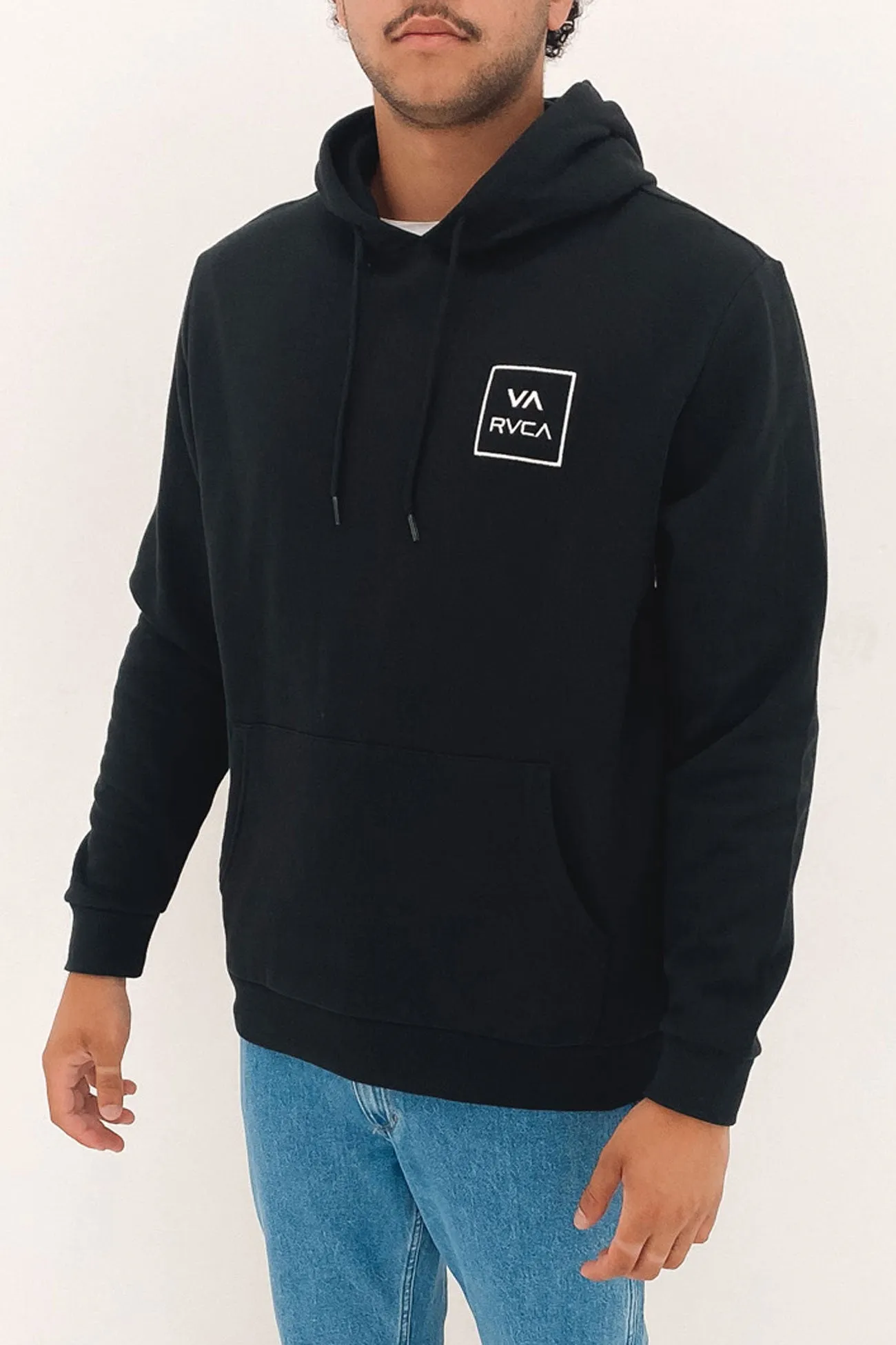 RVCA All The Ways Hoodie Black Ergonomic Seams Quick Wear Fit