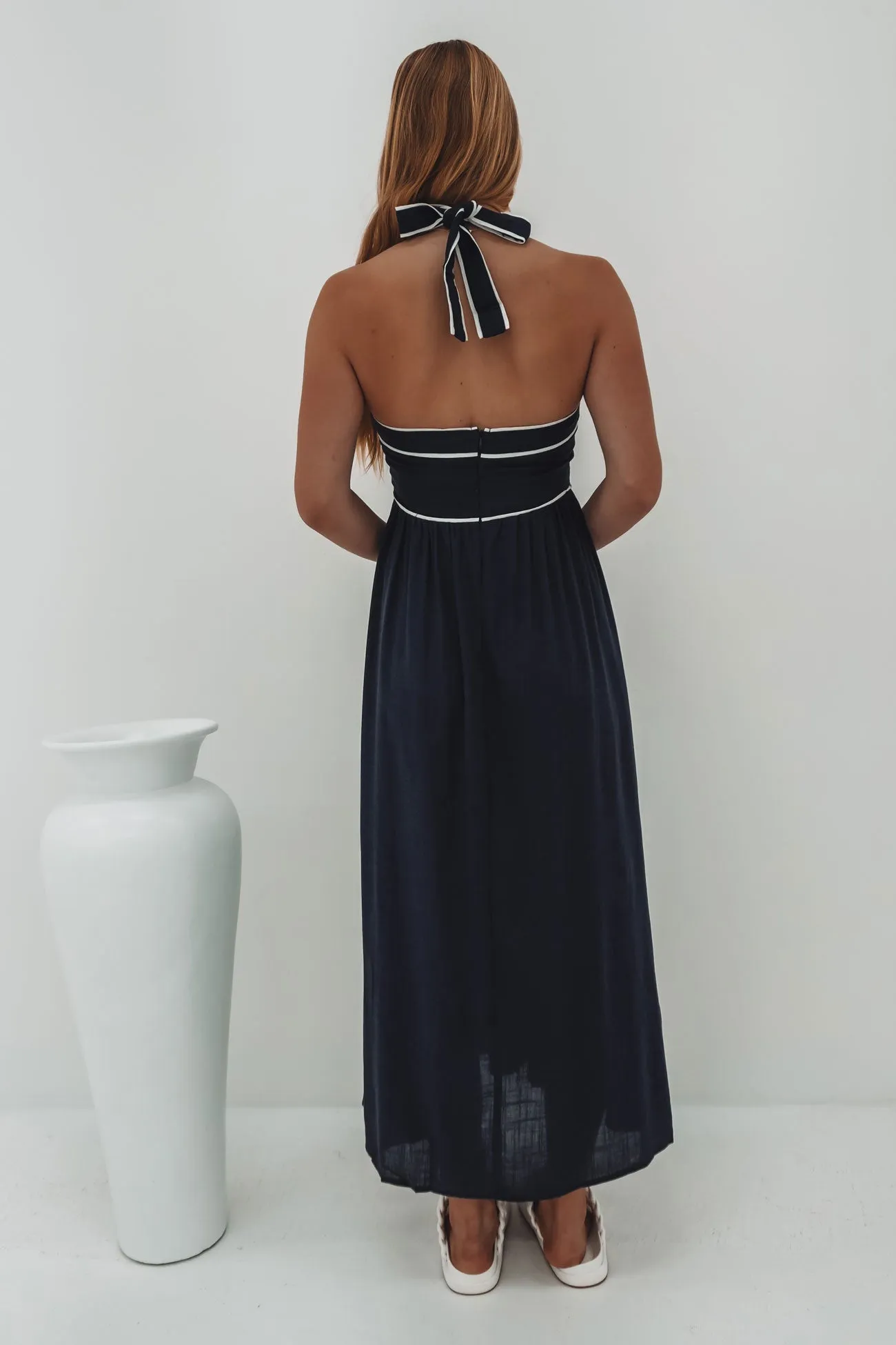 Comfort and style Sabrina Midi Dress Navy