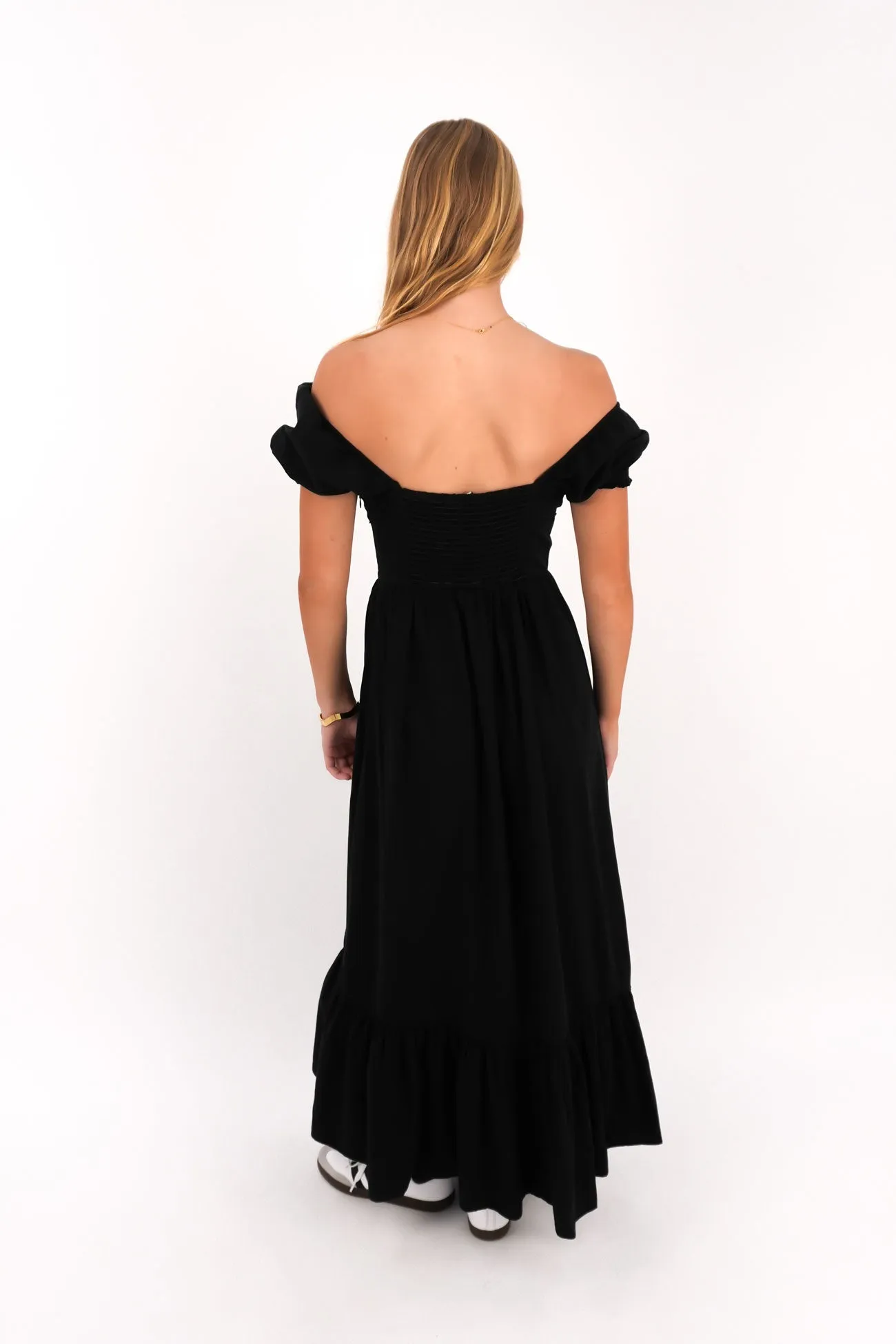 Easy Style Contemporary Vibe Sadie Maxi Dress Black