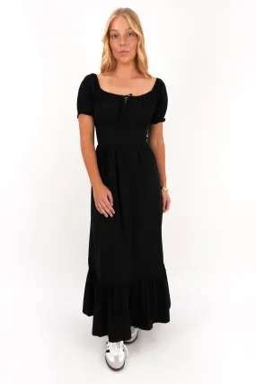 Subtle Texture Sadie Maxi Dress Black