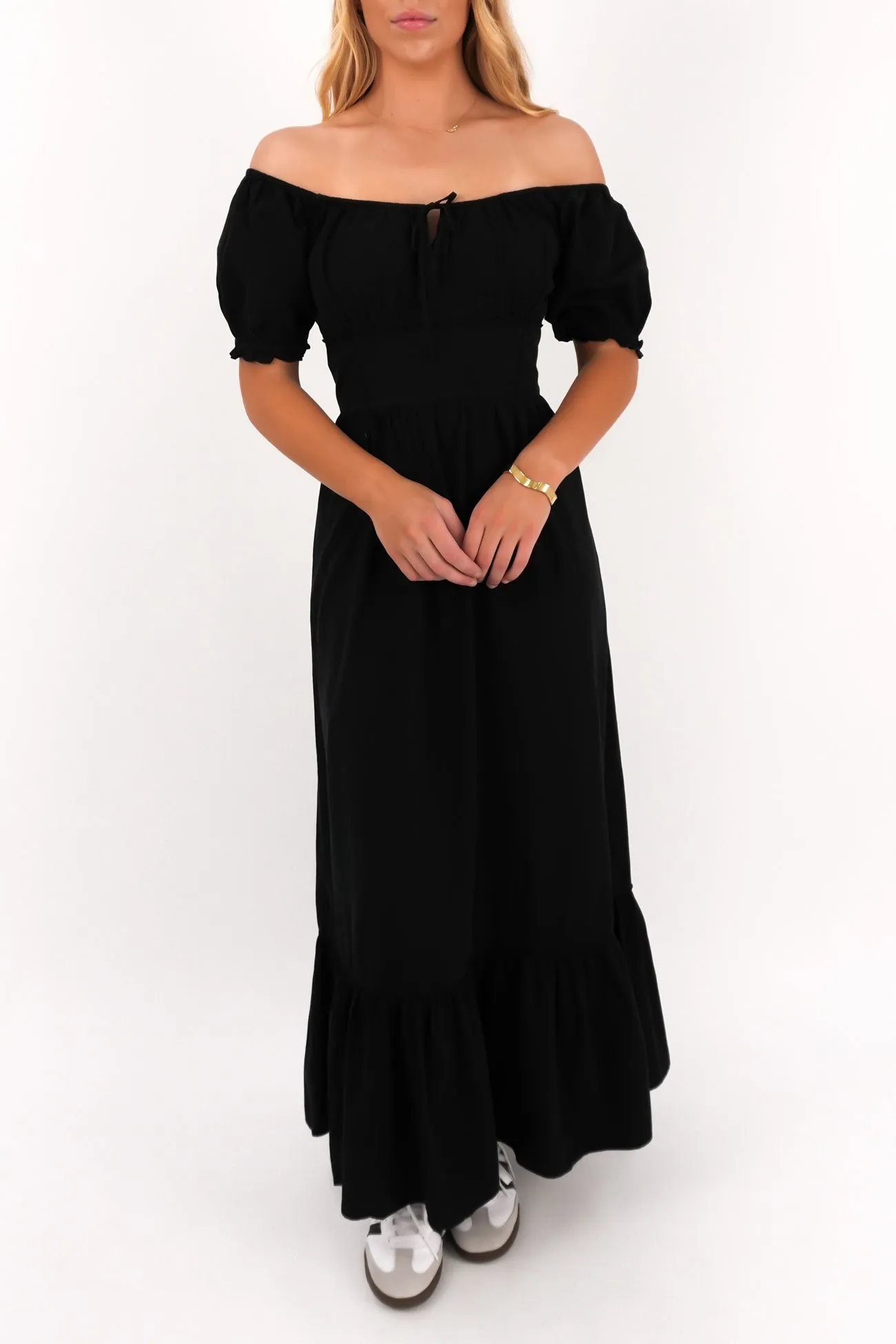 Sadie Maxi Dress Black Elegant brunch outfit