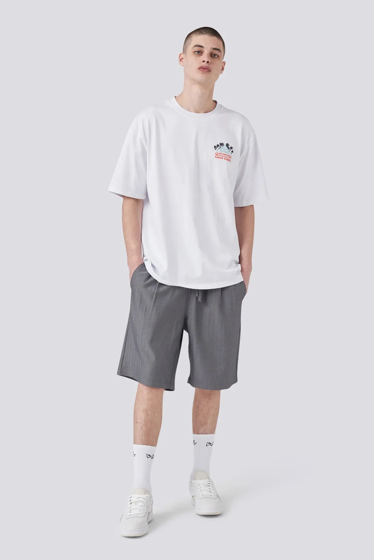 Cozy Wear contrast Safari Tee White