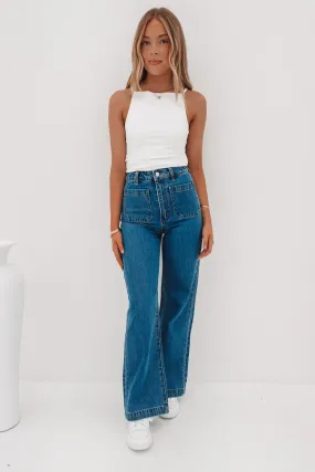 Sailor Jean Long Ashley Blue Flexible Fit