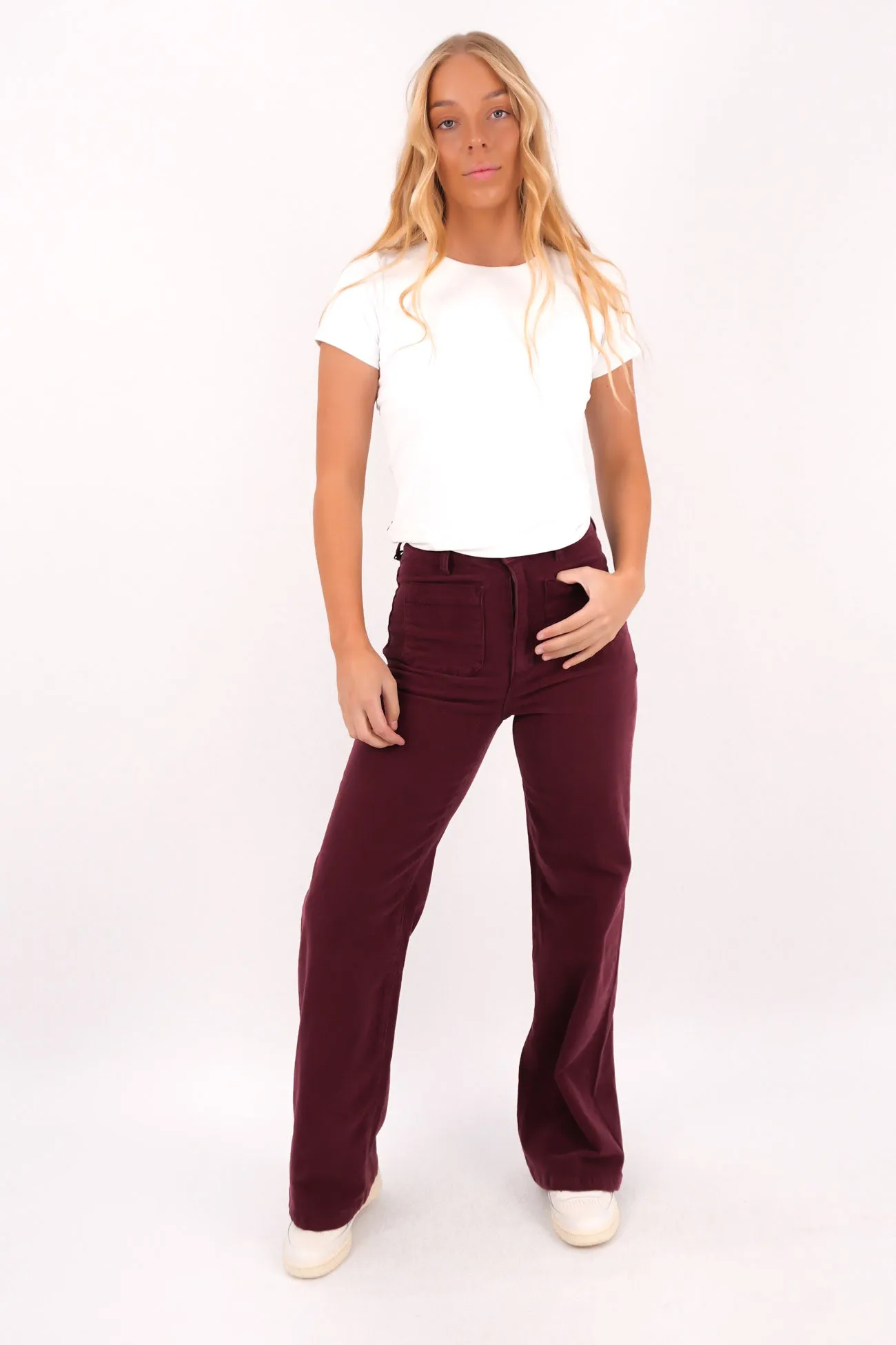 Sailor Jean Long Cord Oxblood Basic Attire
