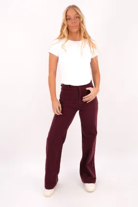 Sailor Jean Long Cord Oxblood Basic Attire