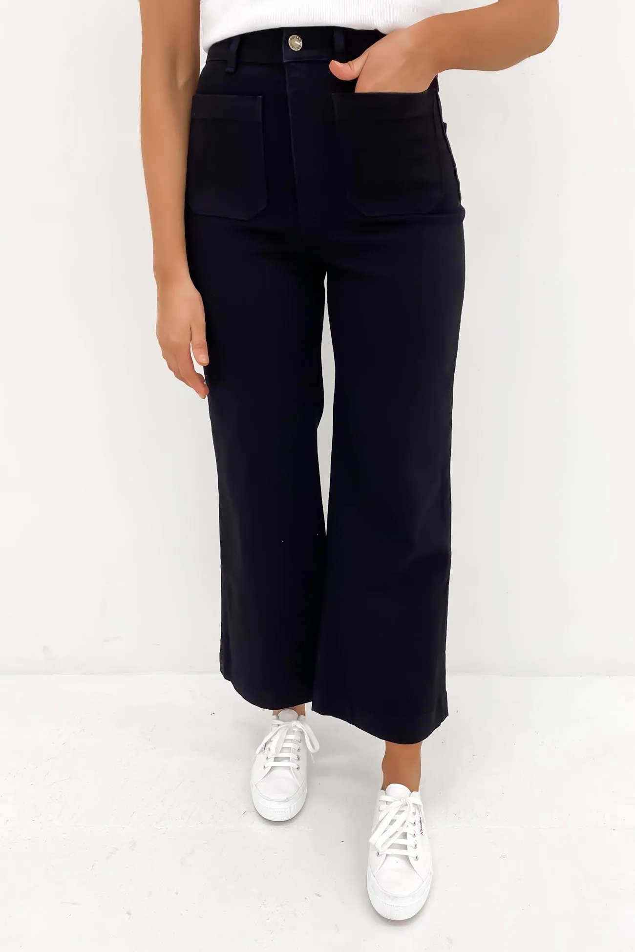 elastic waistband Sailor Jean Rinse Black