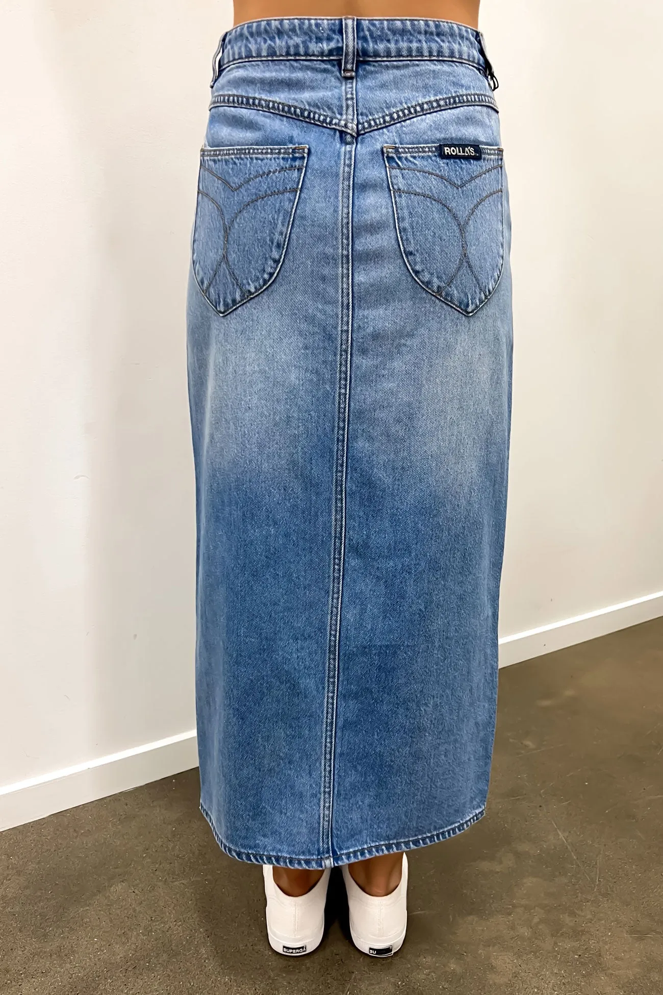 Sailor Skirt Mid Vintage Blue Sleek Comfort