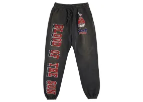 Saint Mxxxxxx X Denim Tears Holy Grail Sweatpants Vintage Black Velvet - Like Lining Material