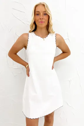Sarai Mini Dress White Smile Feel