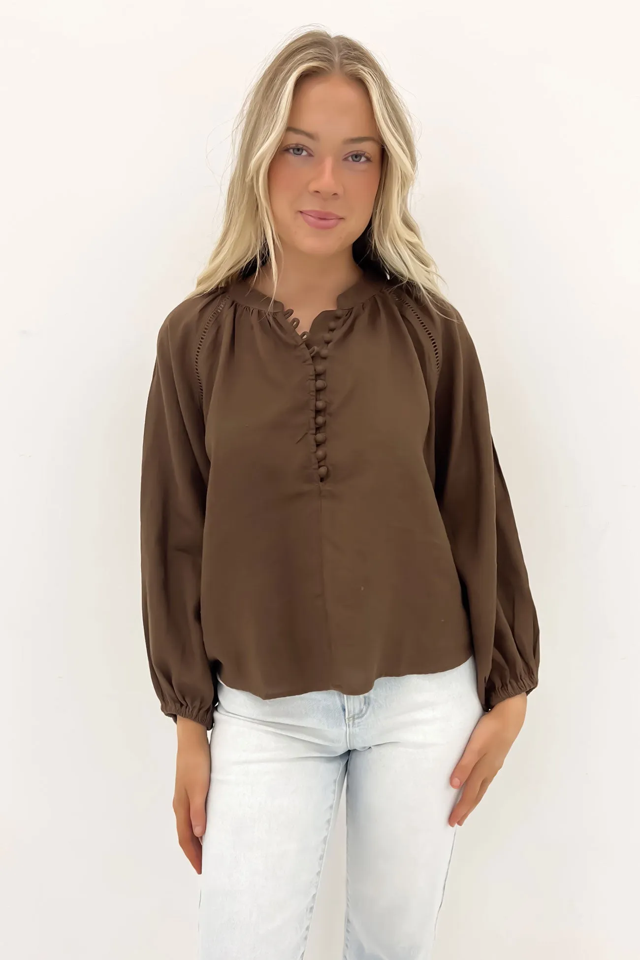 quick - drying Sardinia Blouse Cafe Noir