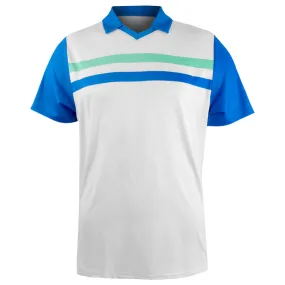 Non Stretch Fabric Satin Finish Penguin Men's Heritage Performance Blocked Polo - Bright White