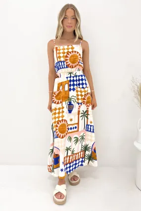Quinton Midi Dress Island Formal dinner wear