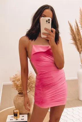 Relaxed and stylish Scarlett Mini Dress Pink