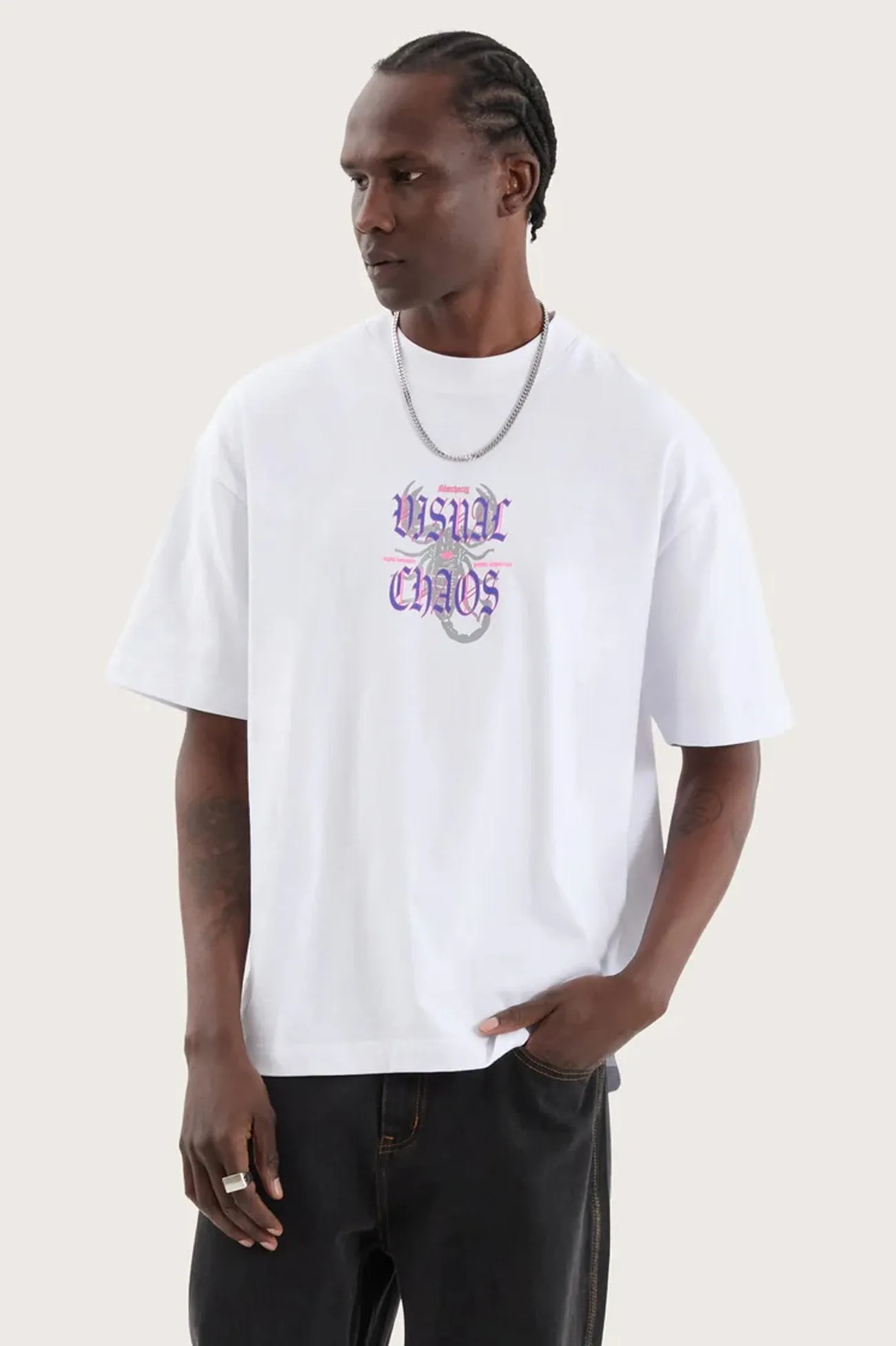 ThermoregulatingFabric Soft Fit Wear Scorpio Street Tee Optical White