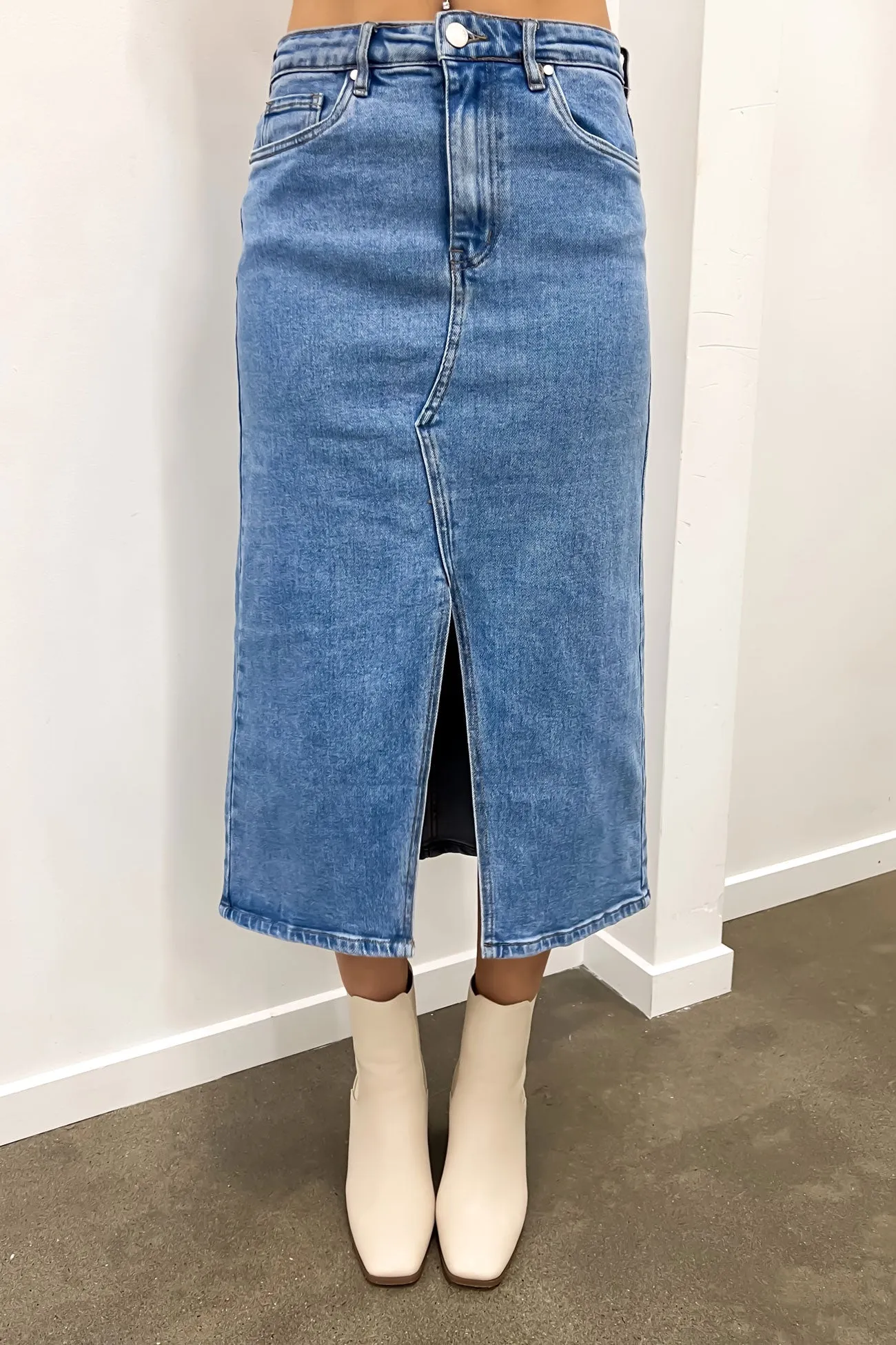 Scout Midi Skirt Mid Blue UV Protection Curve Friendly