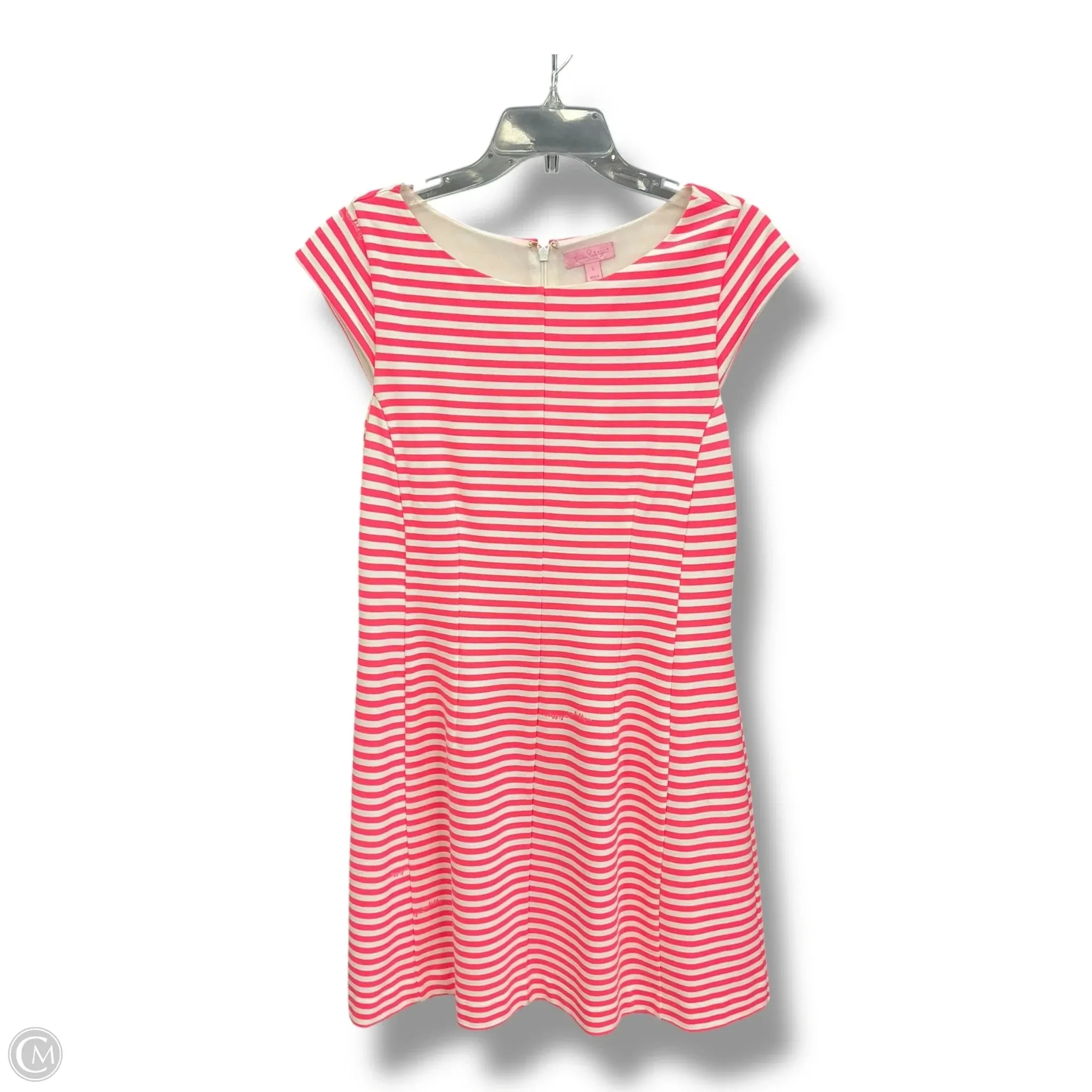 Dress Designer By Lilly Pulitzer In Striped Pattern, Size: L Clear Blush Summer Ready
