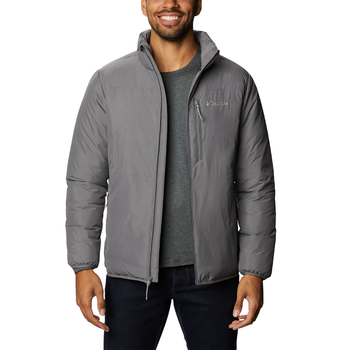 One Color EcoFriendly Dye Men's Grand Wall Jacket