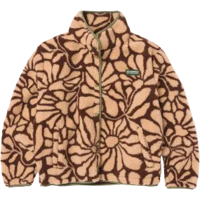 Women's Desert Wildflowers Fleece Jacket Reflective Bands
