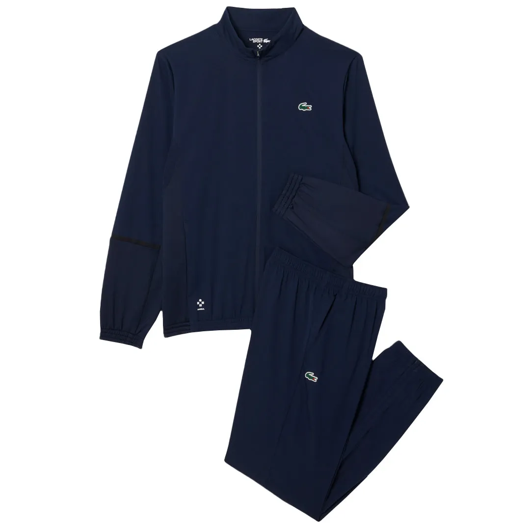 Cool Edge Lacoste Men's Medvedev X Tennis Track Suit - Navy True Comfort