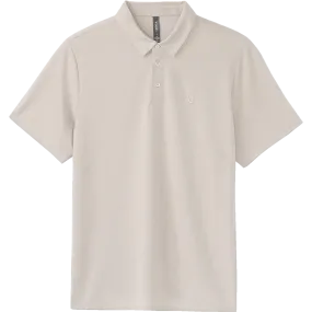 Boat Neck Men's Knit Twill Polo