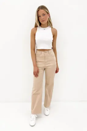 Indoor Comfort Stylish Waistband Elsa Pant Beige