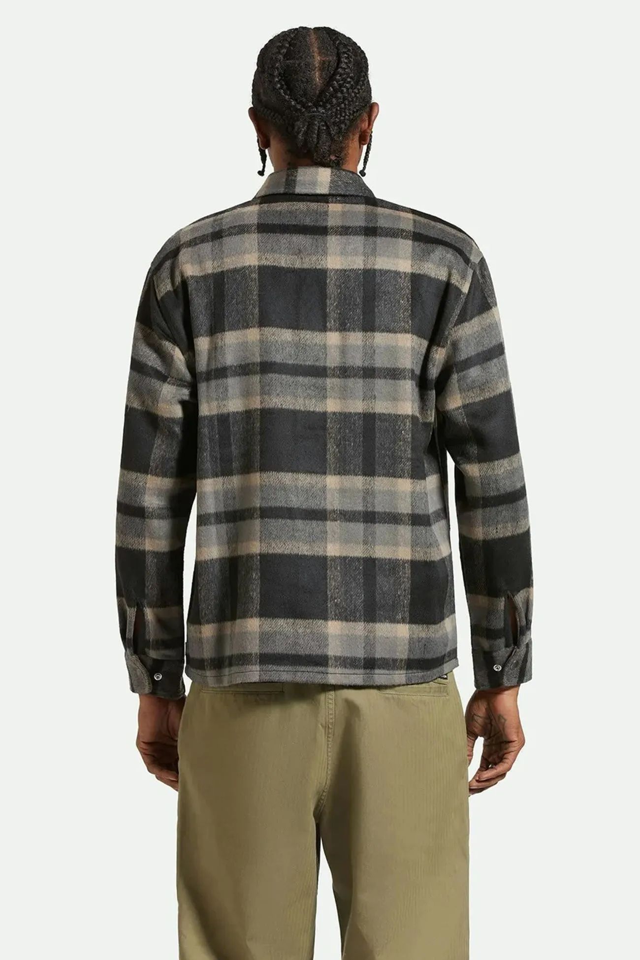 Trendy Apparel Selden Soft Brushed Flannel Black Charcoal