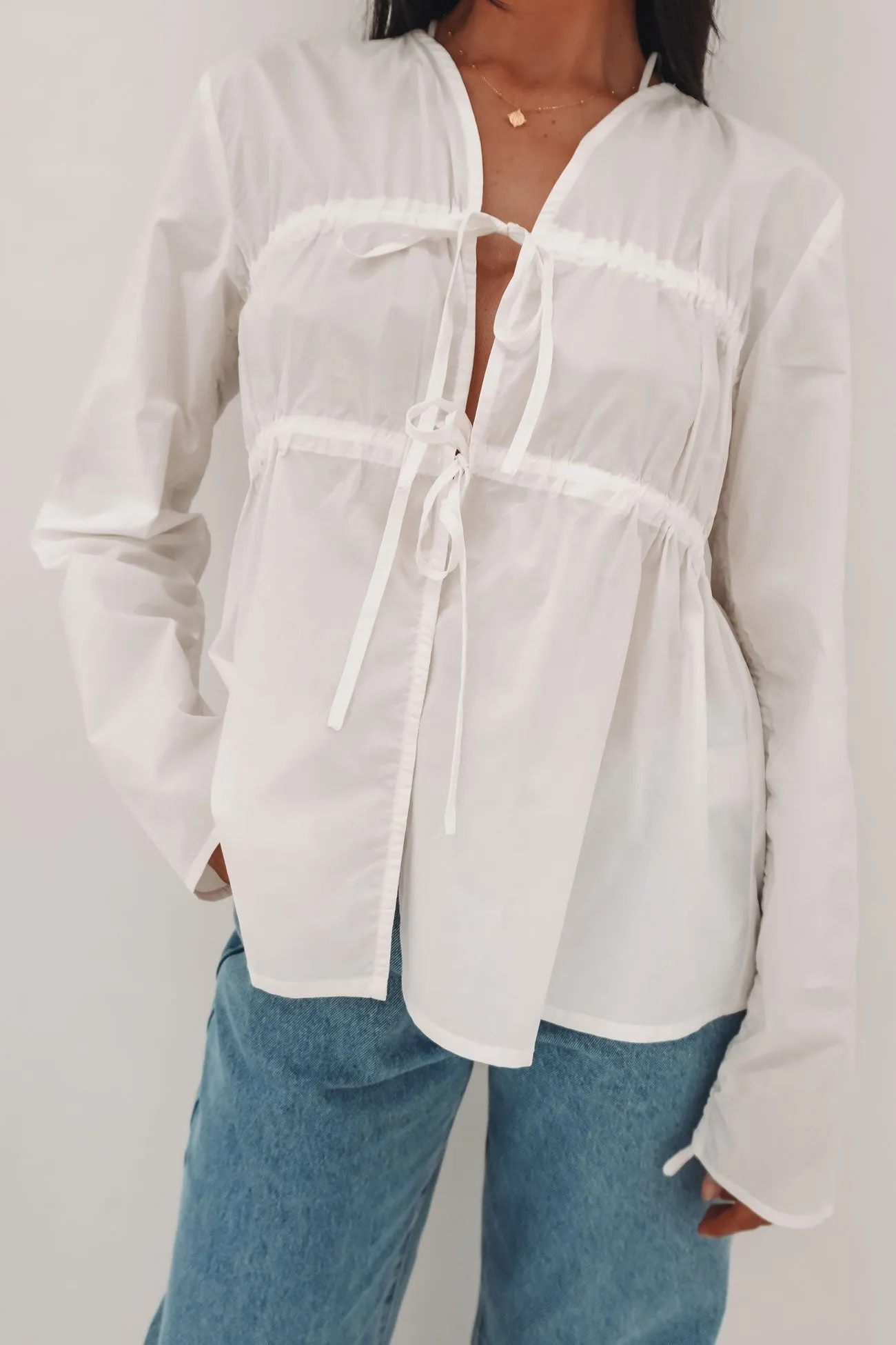 Serenity Long Sleeve Top White Collectible
