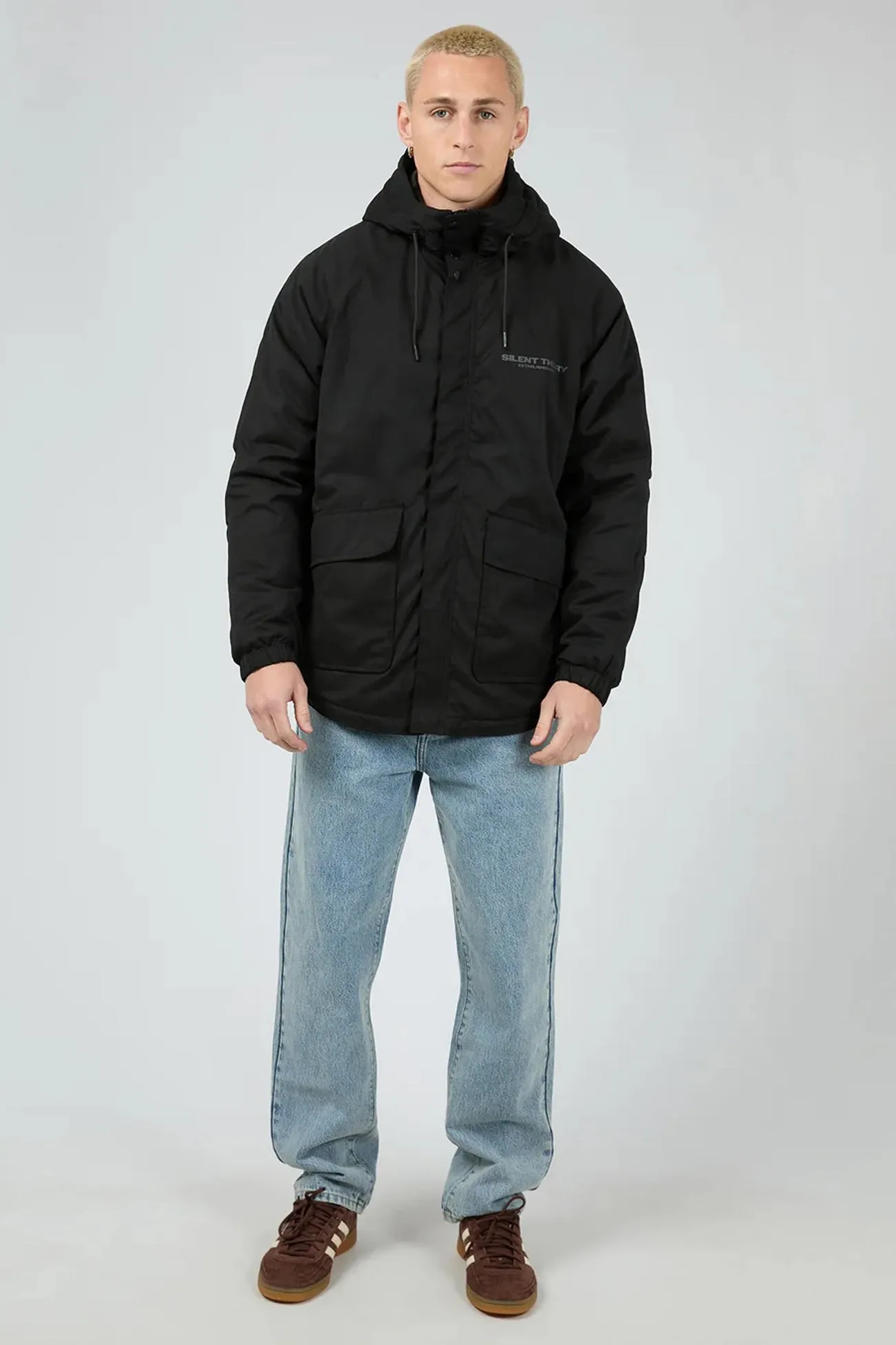 Comfort Stretch Fabric Setback Jacket Black