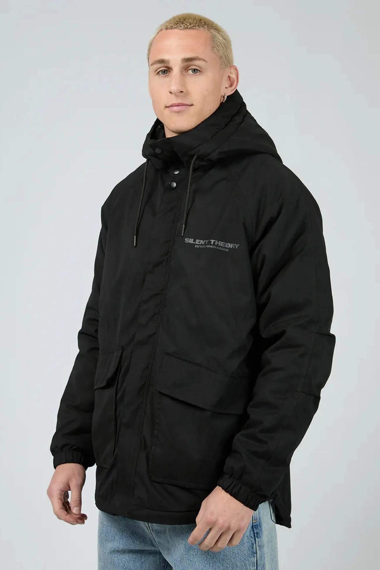 Setback Jacket Black Street Comfort Fit