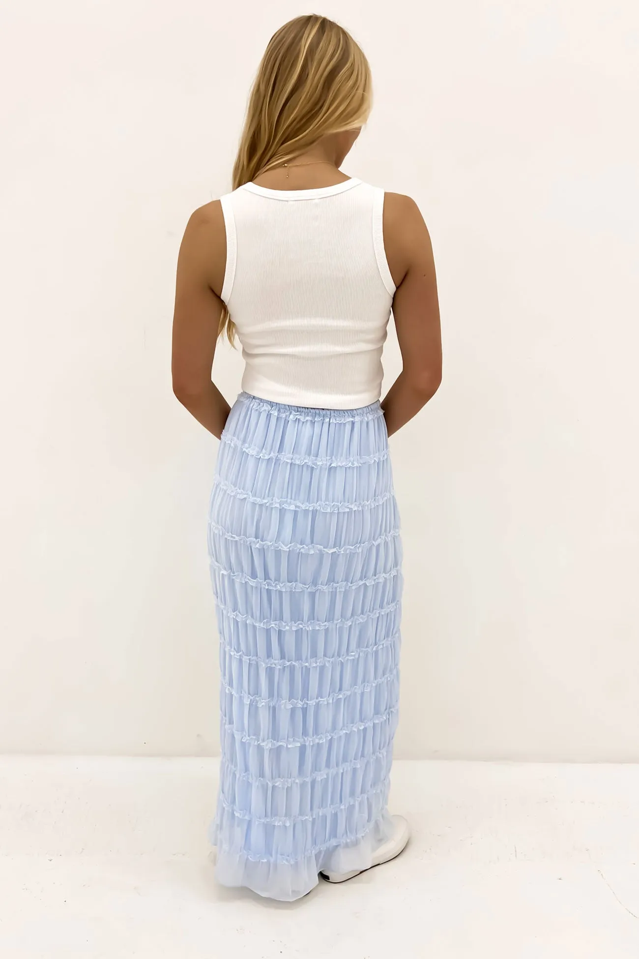 Eloisa Maxi Skirt Blue Classic Fit Bohemian vibe