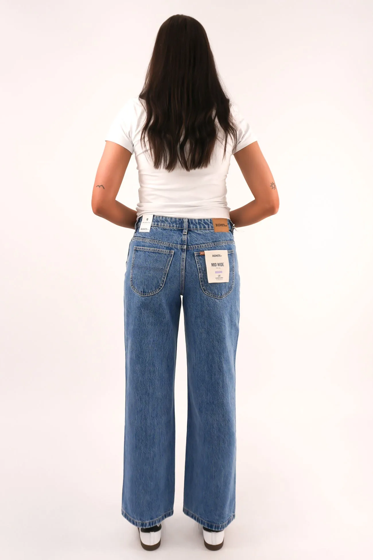 Wrinkle Free Fabric Treatment Mid Wide Jean Blue Intuition