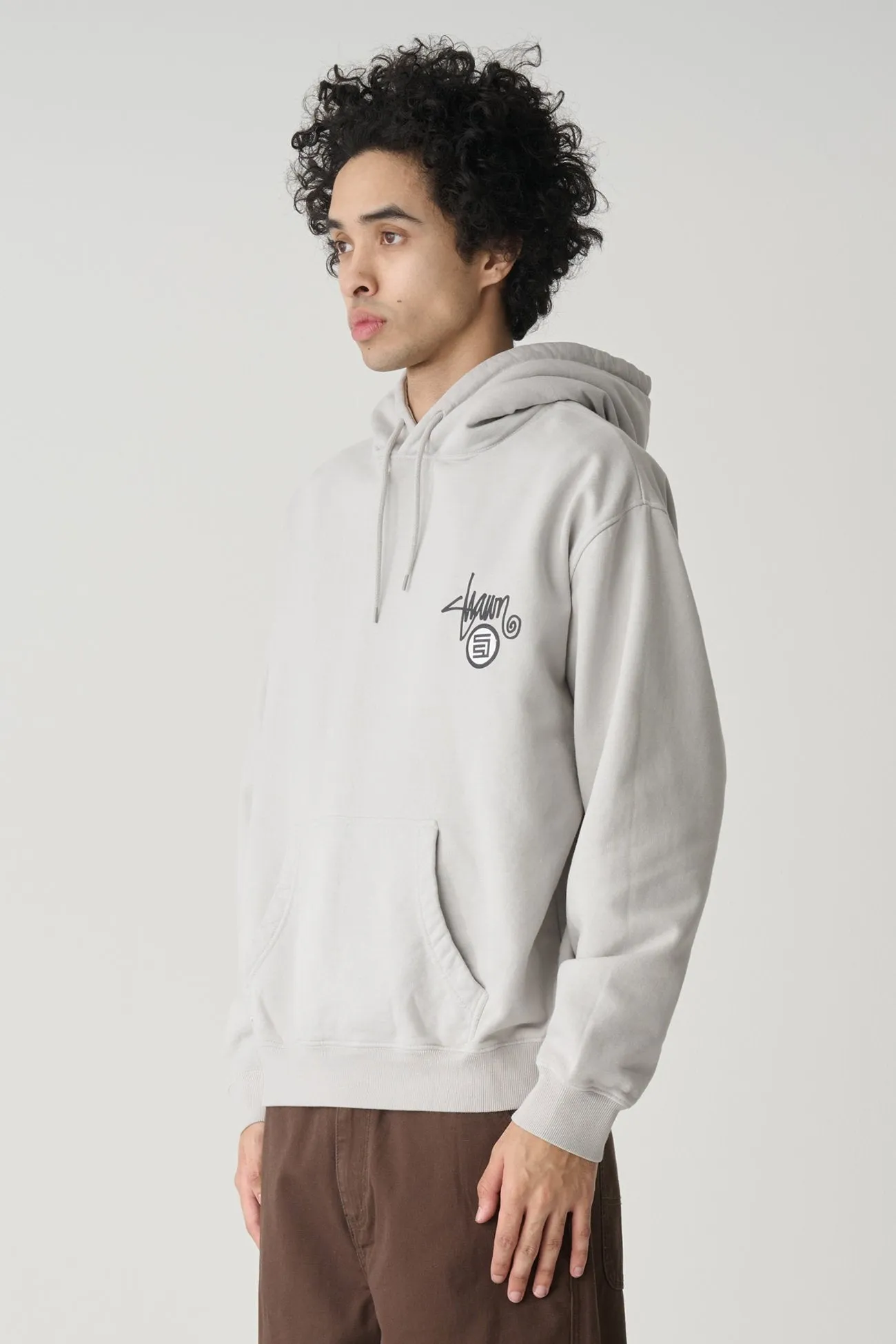 Odor control Non Restrictive Movement Cut Shawn Dot Hood Washed Grey