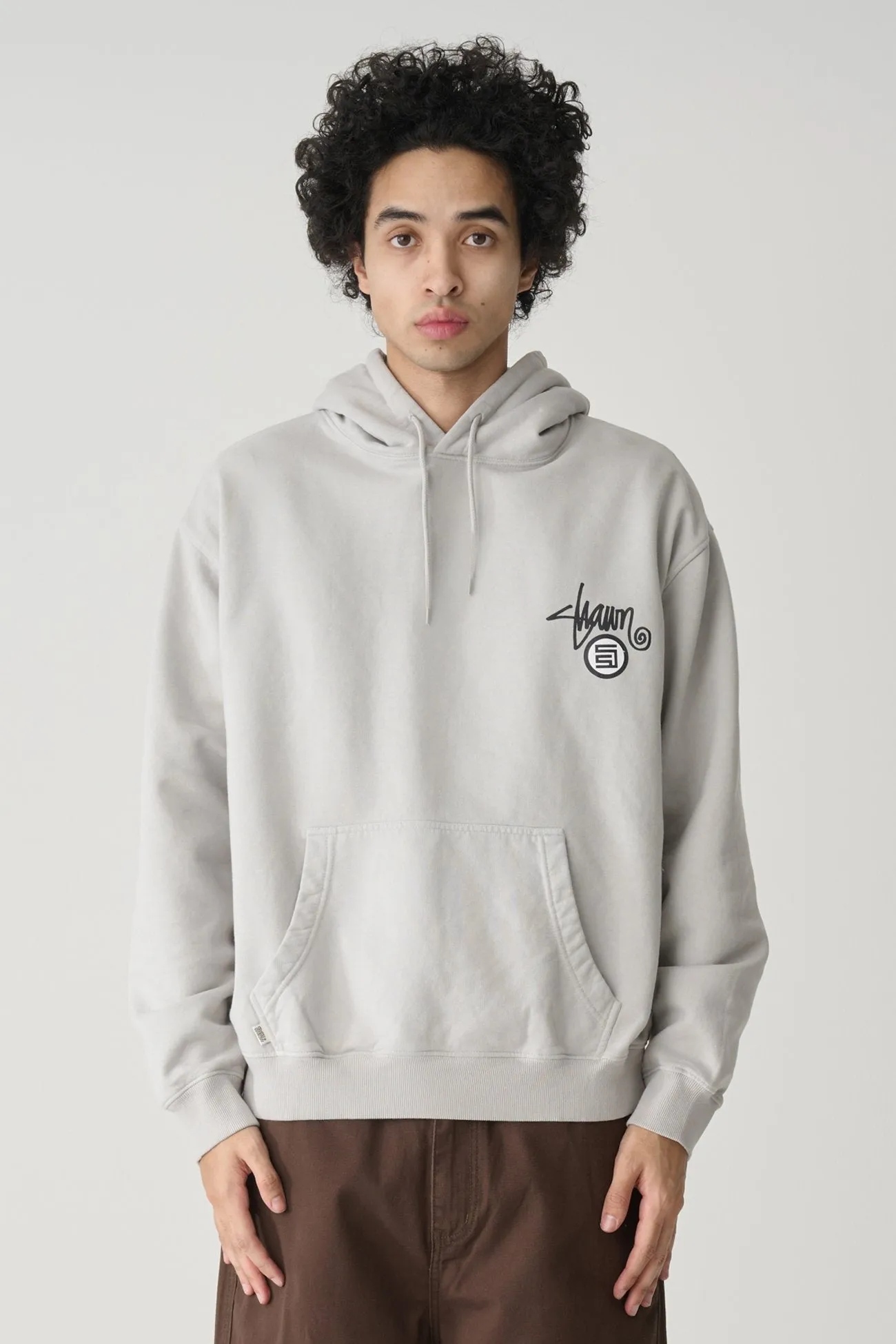 Anti Static Weave Bonded Fabric Shawn Dot Hood Washed Grey
